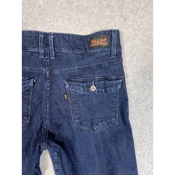 Levi's The Original Jean Mid Rise Skinny Denim Women's  12 M Blue Flap Pockets - Picture 3 of 11